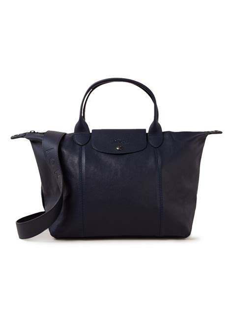 longchamp tas leer|longchamp le pliage handtas.